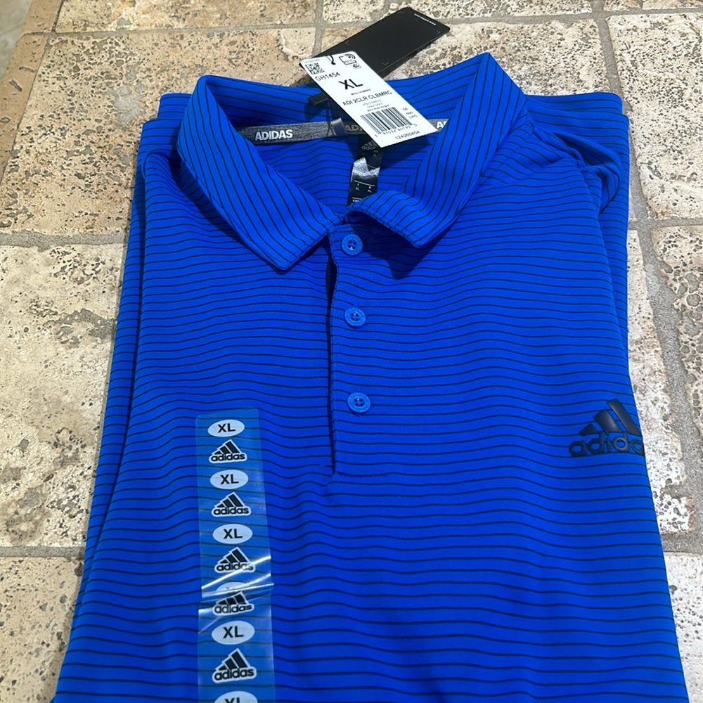 MENS NWT ADIDAS SIZE XL GOLF SHIRT